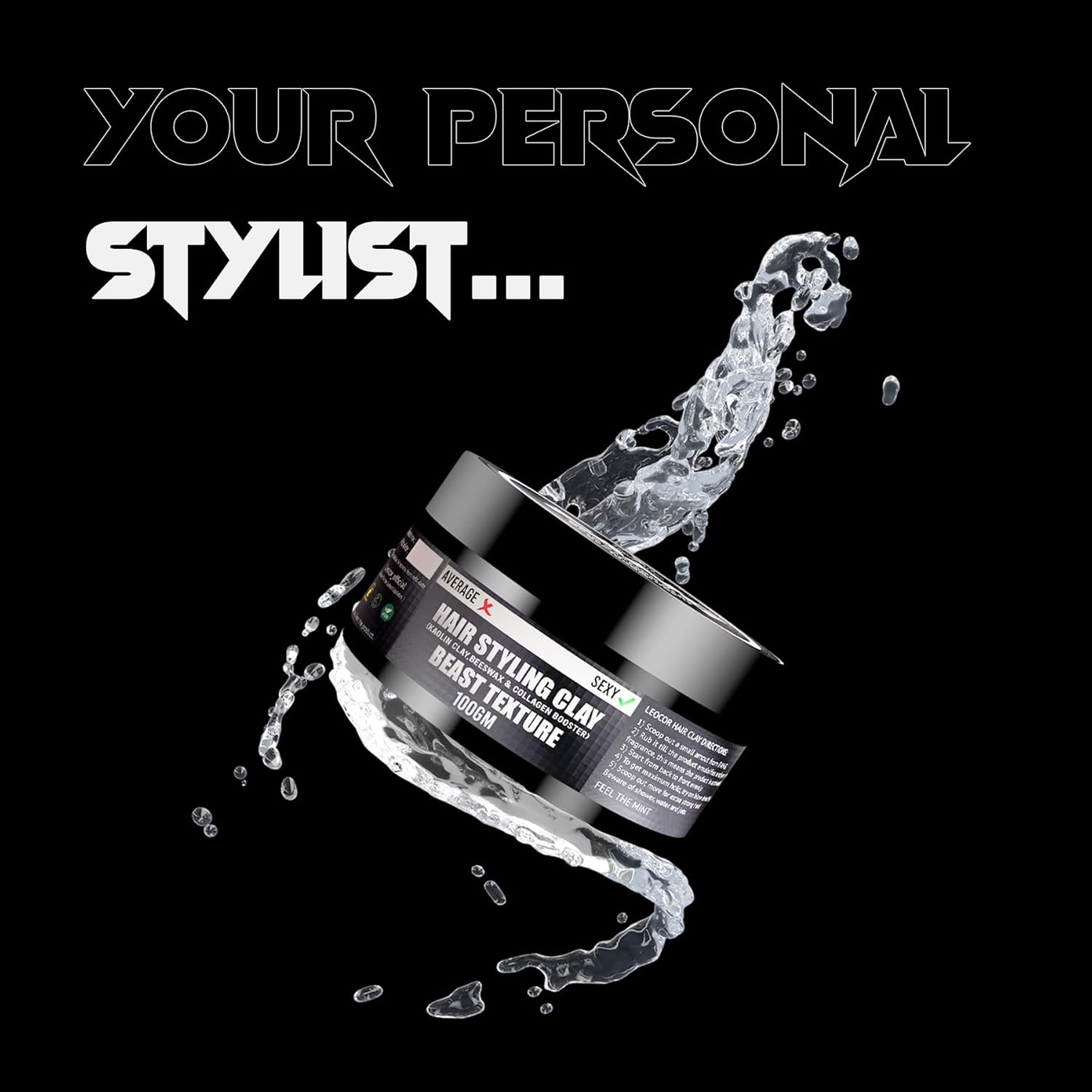 Buy Fang Hair Clay Wax - Strong Hold, Natural Finish (100gm) – Leocor